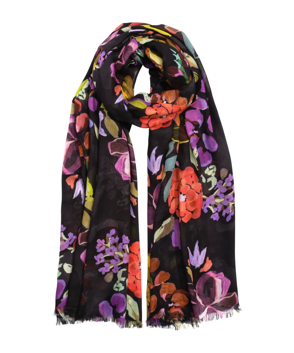 Casual Style Floral  Print Wrap