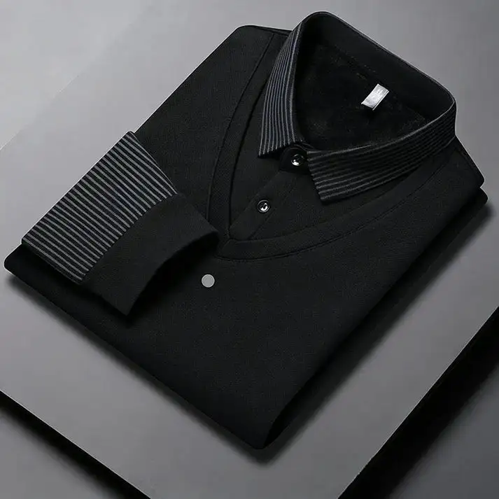 Men's velvet shirt