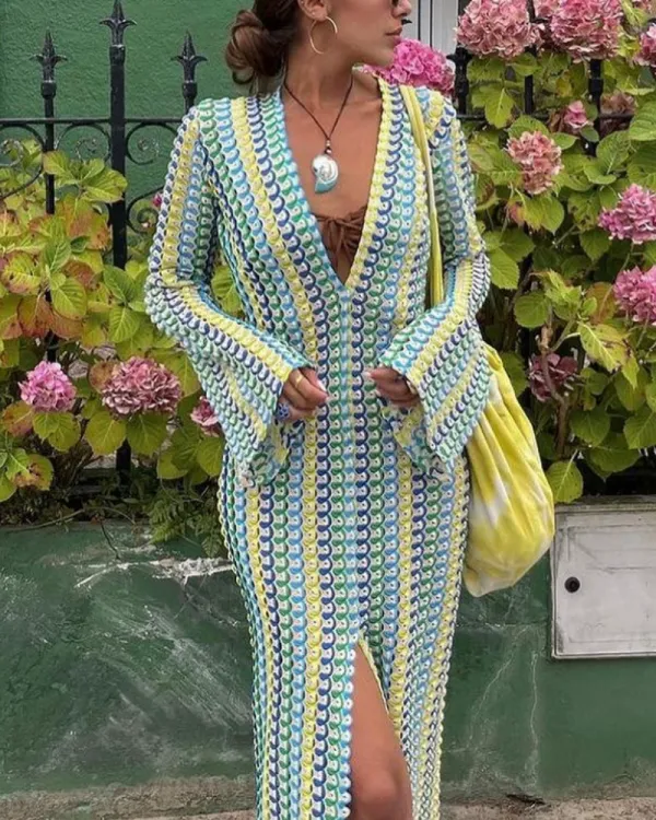 Easy Fit V-Neck Maxi Easy Dress