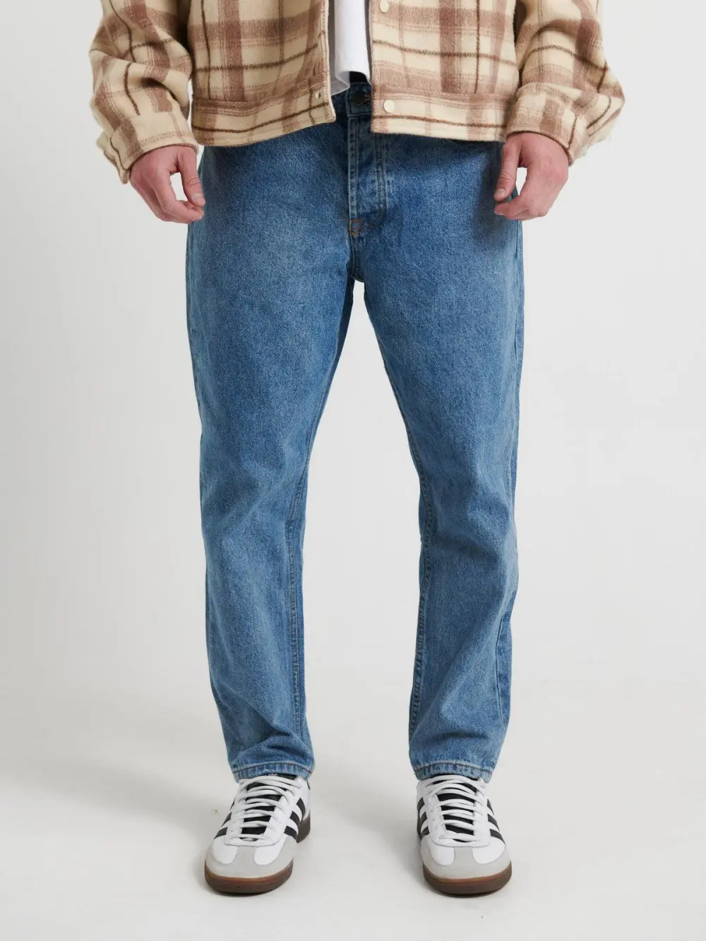 Simple And Soft Daily Comfortable Blue Denim