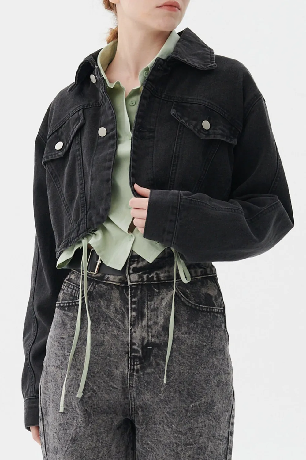 Denim Cropped Jacket
