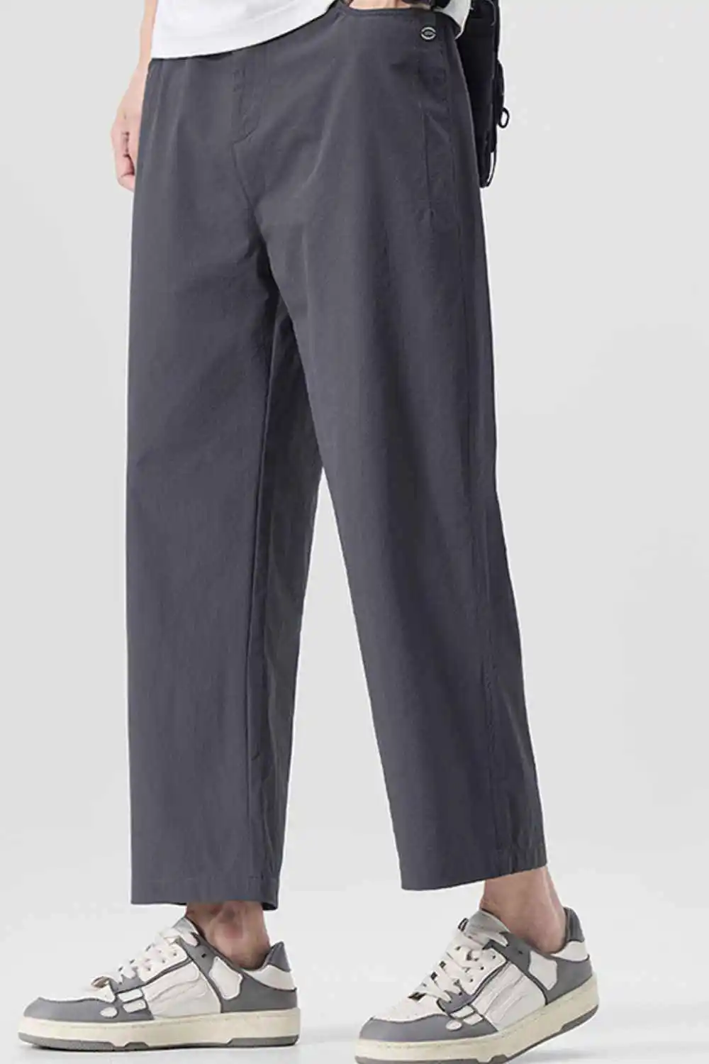 Casual Loose-Fit Cropped Pants