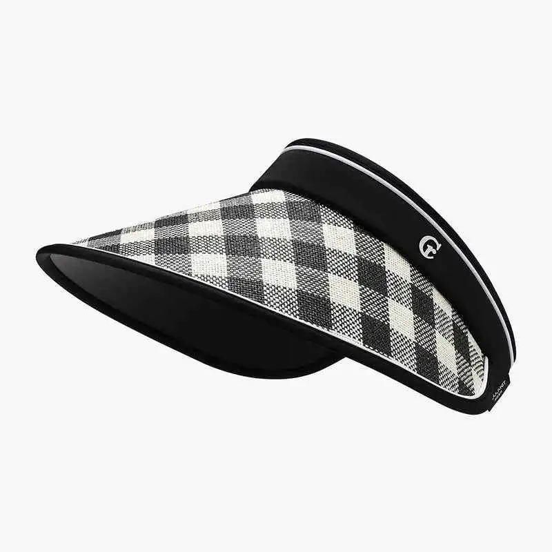 Plaid Natural Grass Hat