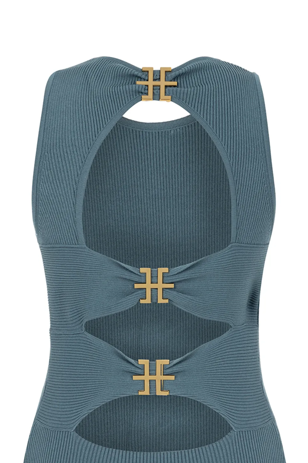 Sleeveless Mini Dress-Mint Green