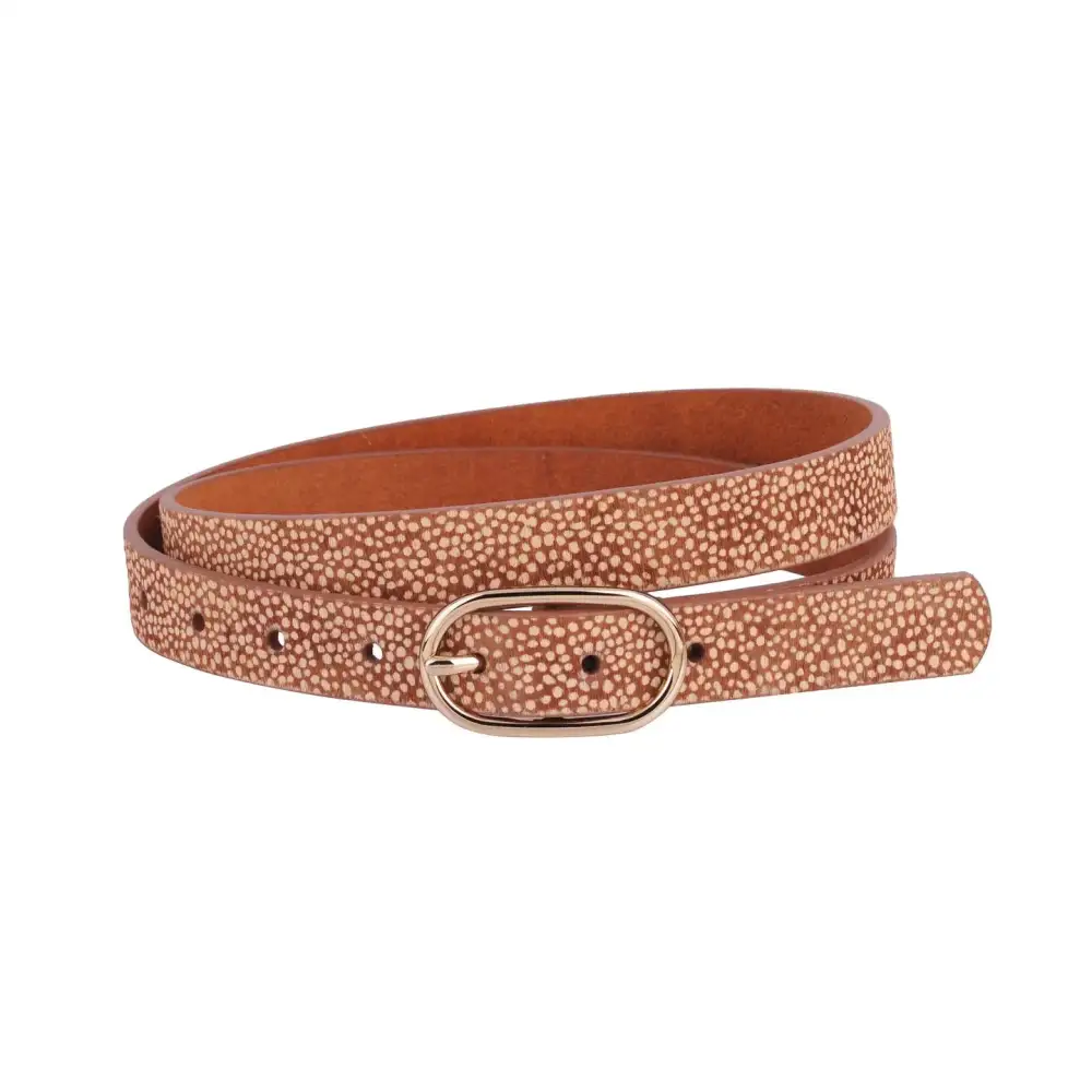 Spotted Calf Oval Belt