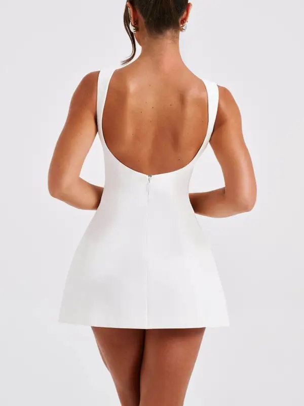 Backless Sleeveless Mini Dress