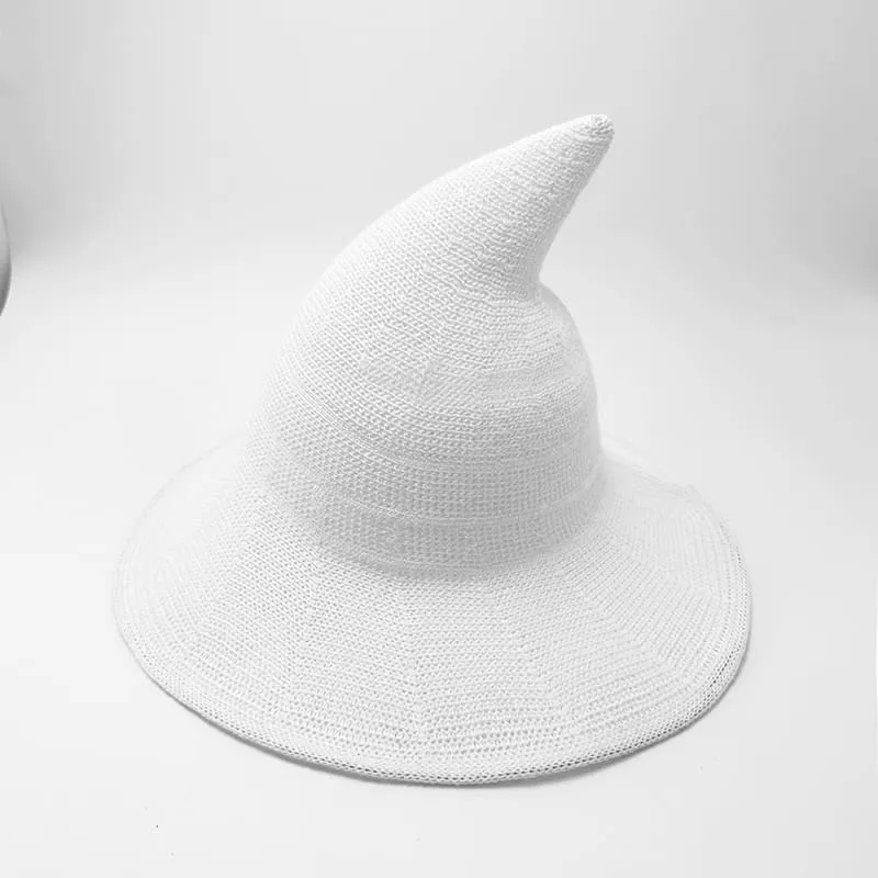 Women's Comfortable Knit Pointed Hat - Large Brim Halloween Party Props(22.04