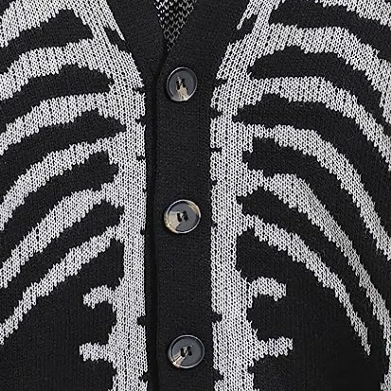 Jacquard Halloween Knit Cardigan Unisex