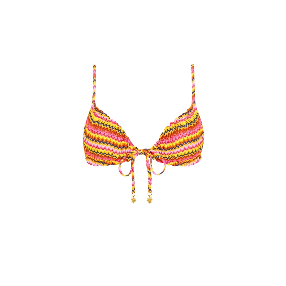 Ruched Bow Bikini Top
