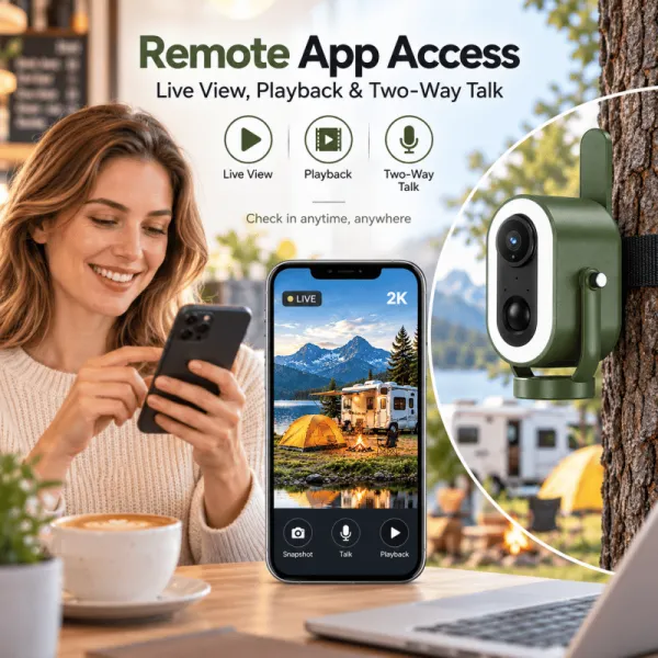 4G LTE Cellular Security Camera Wireless Battery Powered