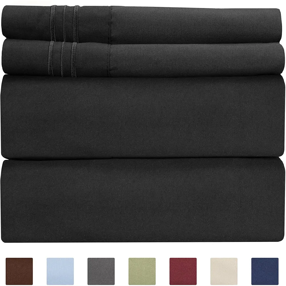 4/6 Piece Bed Sheets Set- Extra Soft - Deep Pockets - Easy Fit - Breathable /Cooling - Wrinkle Free