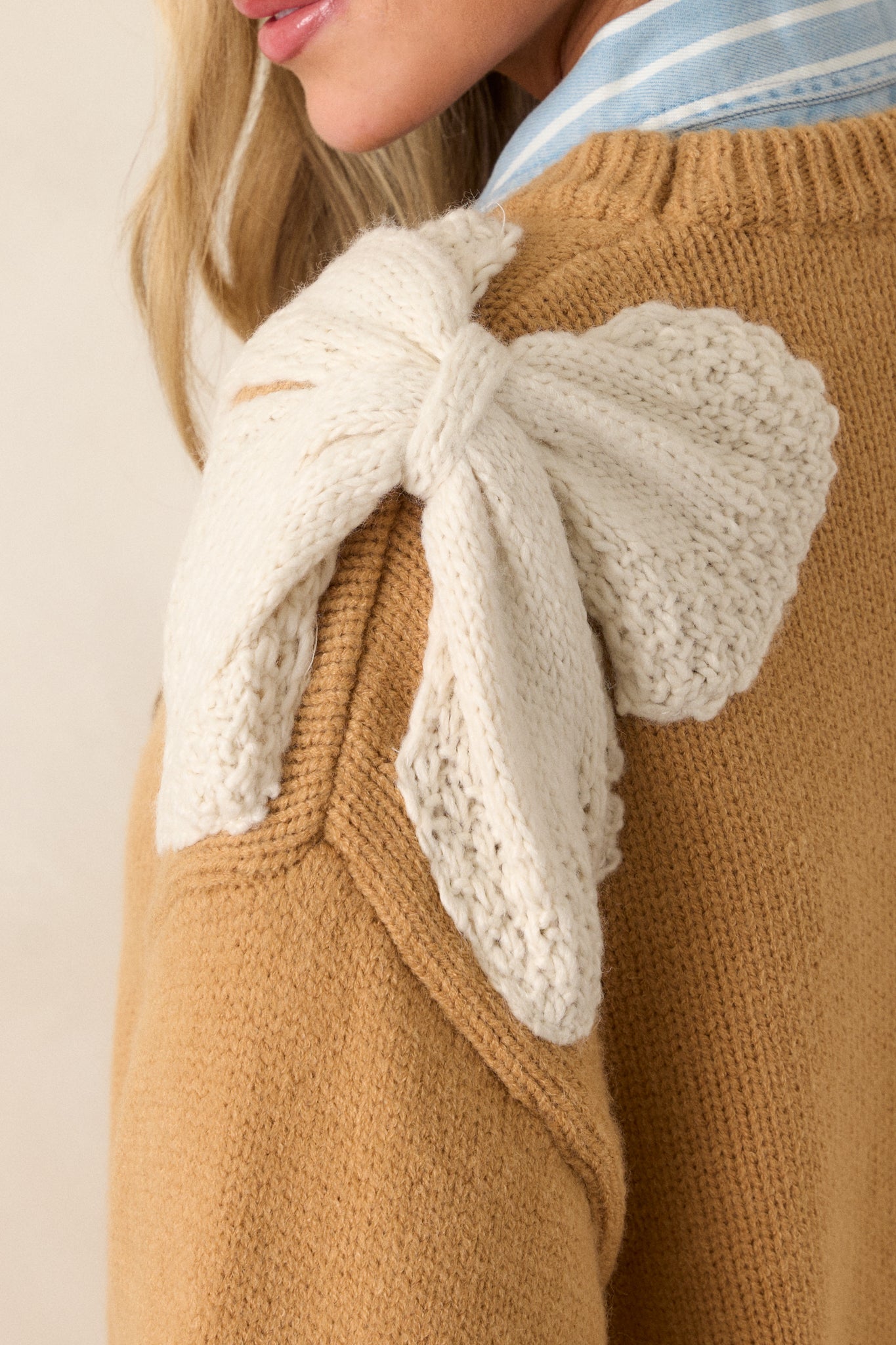 Fanciful Escapes Honey Knit Sweater