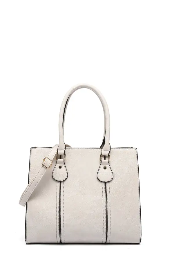 Structured Double Tote Bag