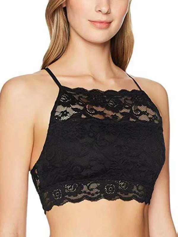 Women's Breathable Sexy Lace Beautiful Back Sling  Bra & Bralette