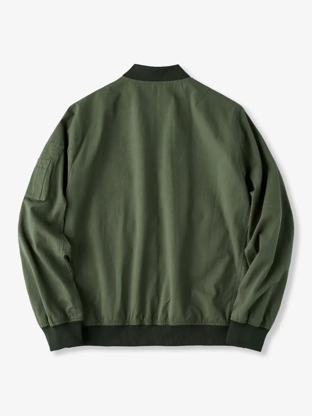 Men'S Zip Front Pocketed Bomber Jacket