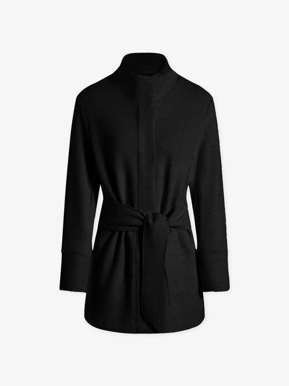 Olive Marl Tie-Front Jackets