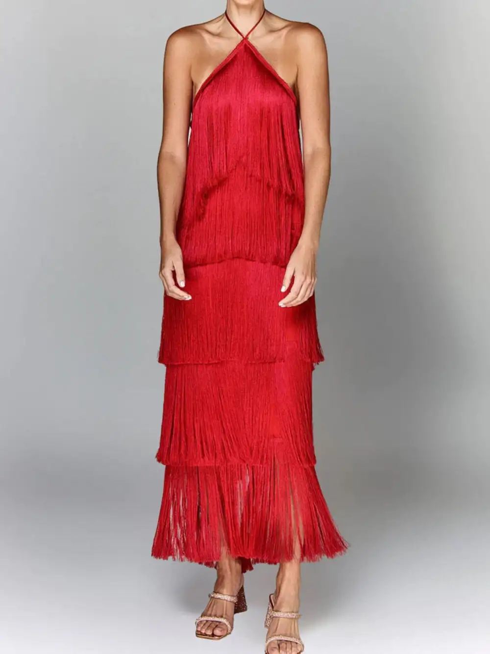 Fringe Maxi Dress