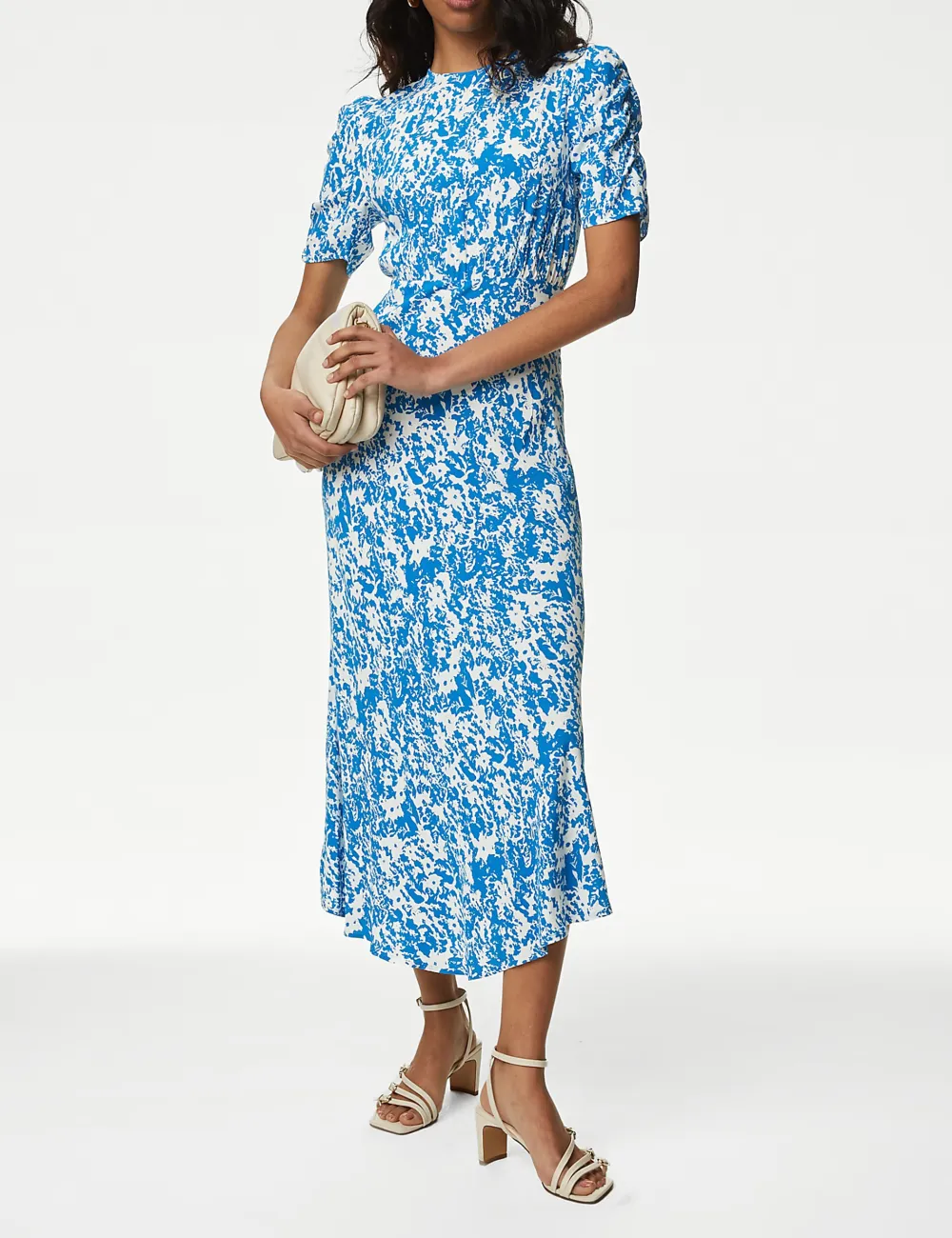 Printed Midaxi Tea Dress