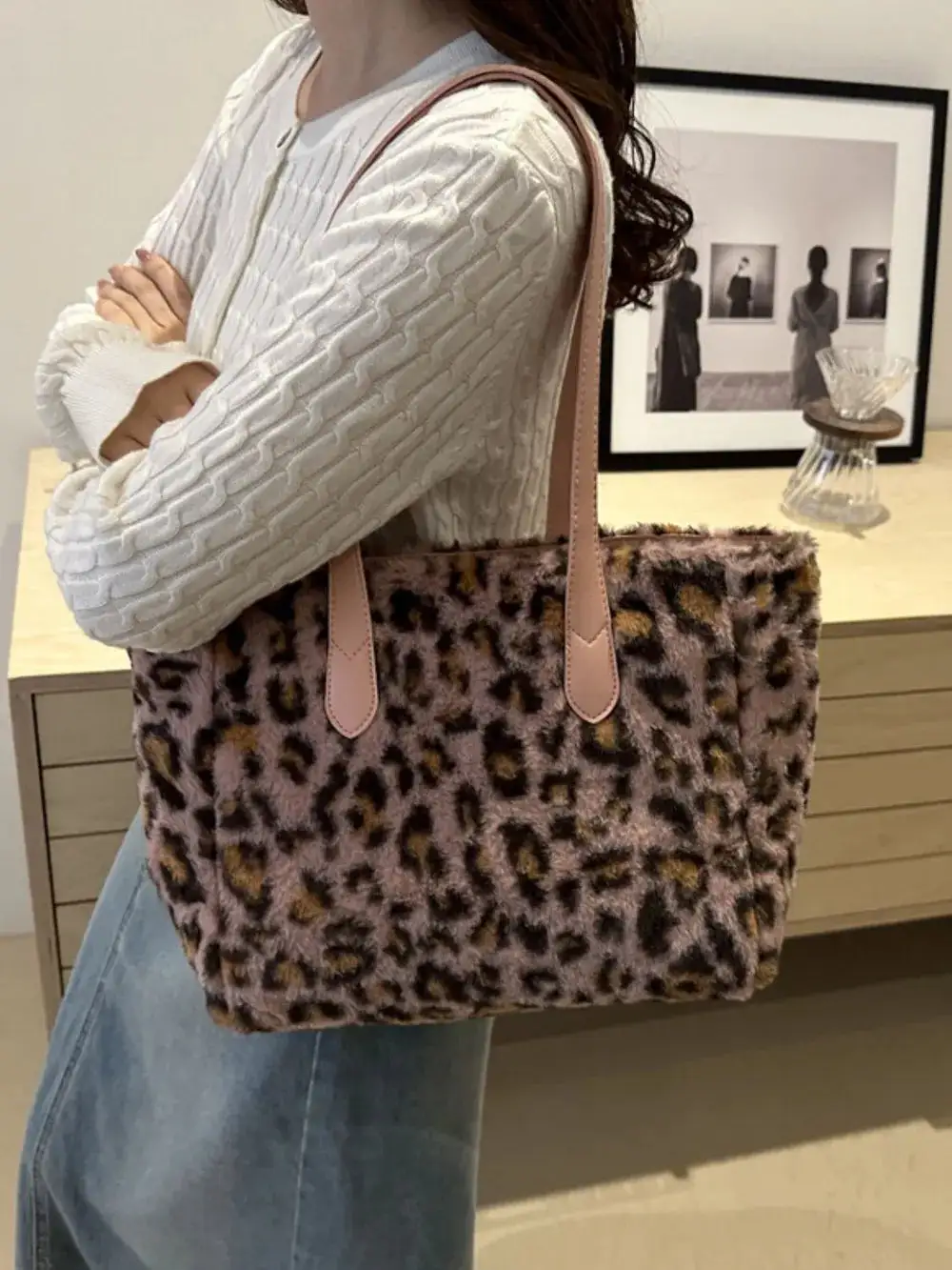 Leopard Print Tote Bag