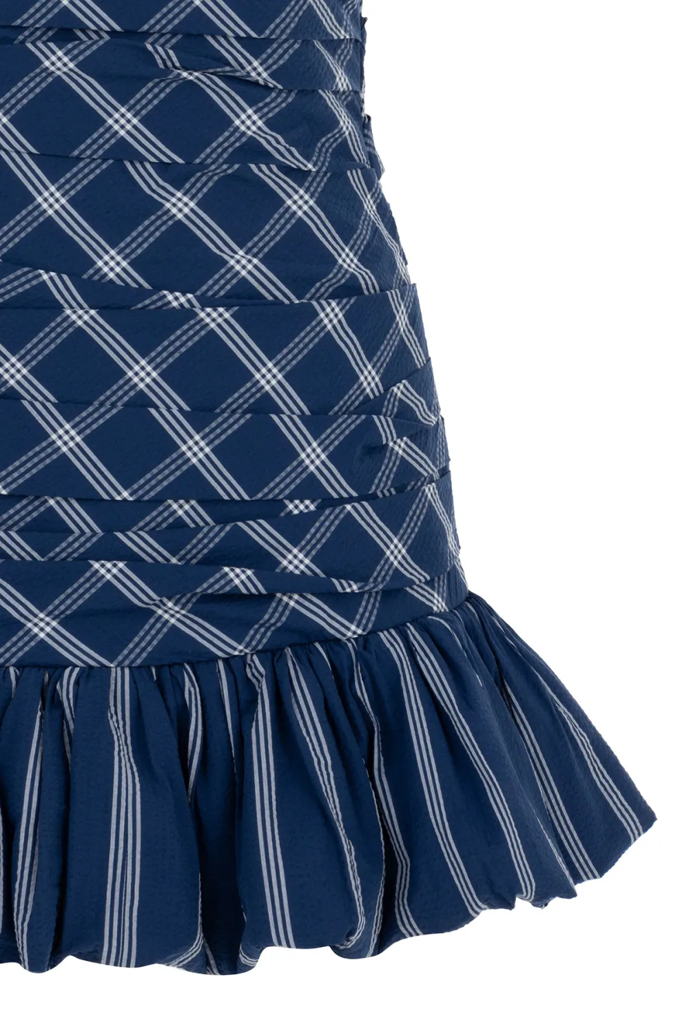 Strapless Mini Dress-Navy Blue
