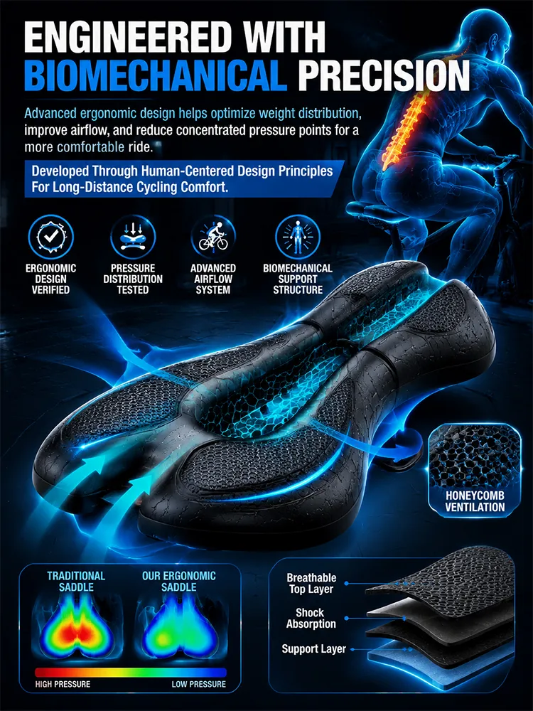 More comfortable, stronger and more durable bicycle seat