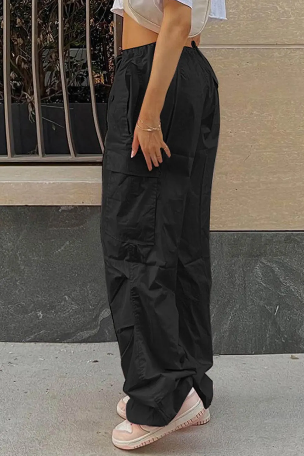 High Waist Utility Cargo Pants