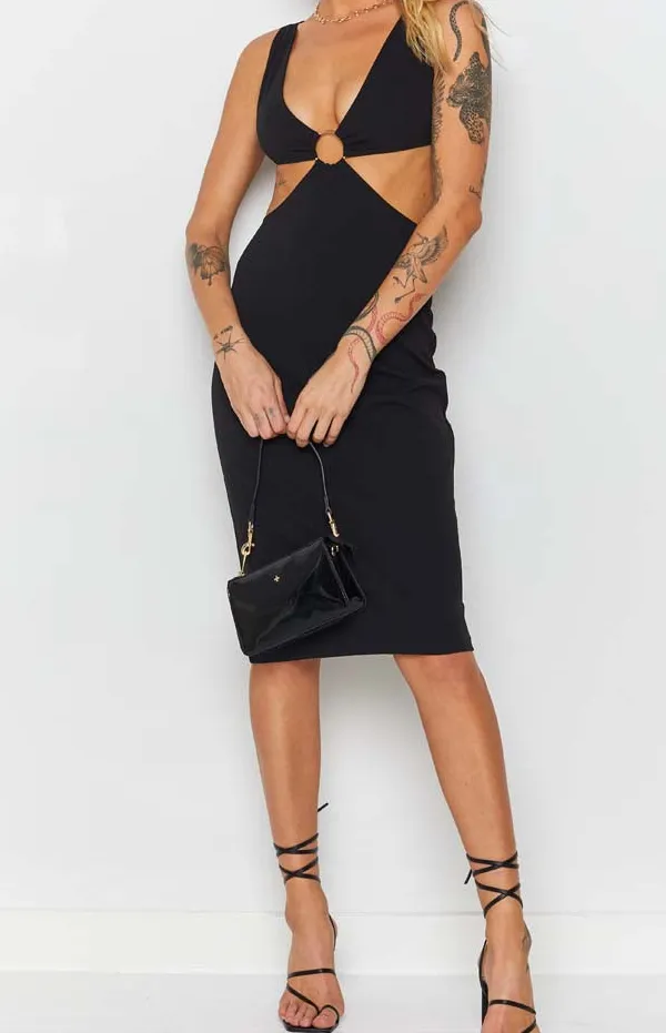 Polished Modern Midi Dress