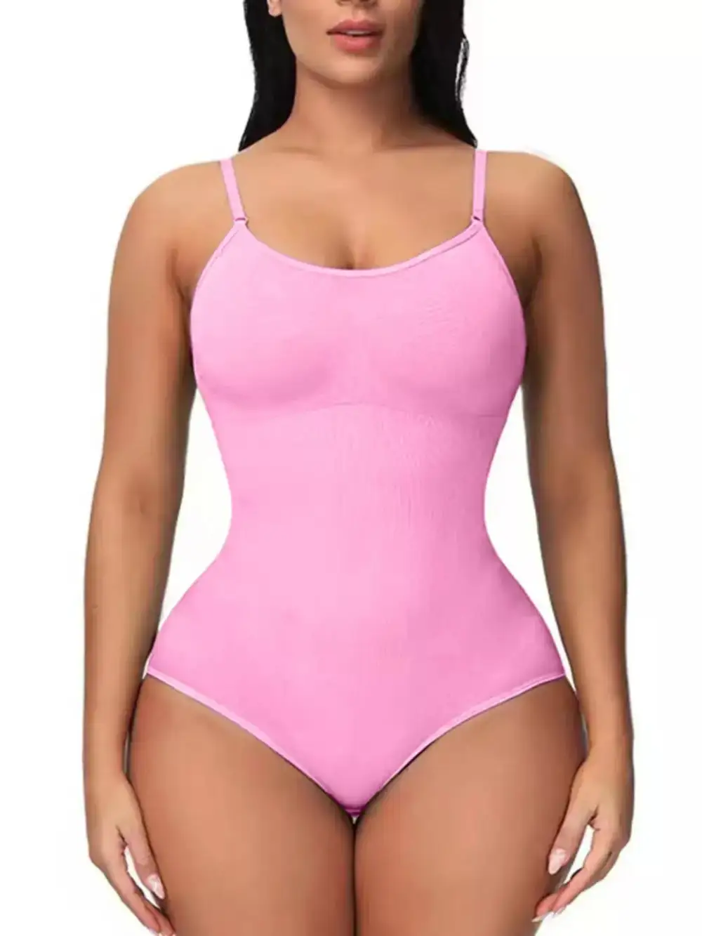 Adjustable-Strap Seamless Soft Shaping Bodysuit