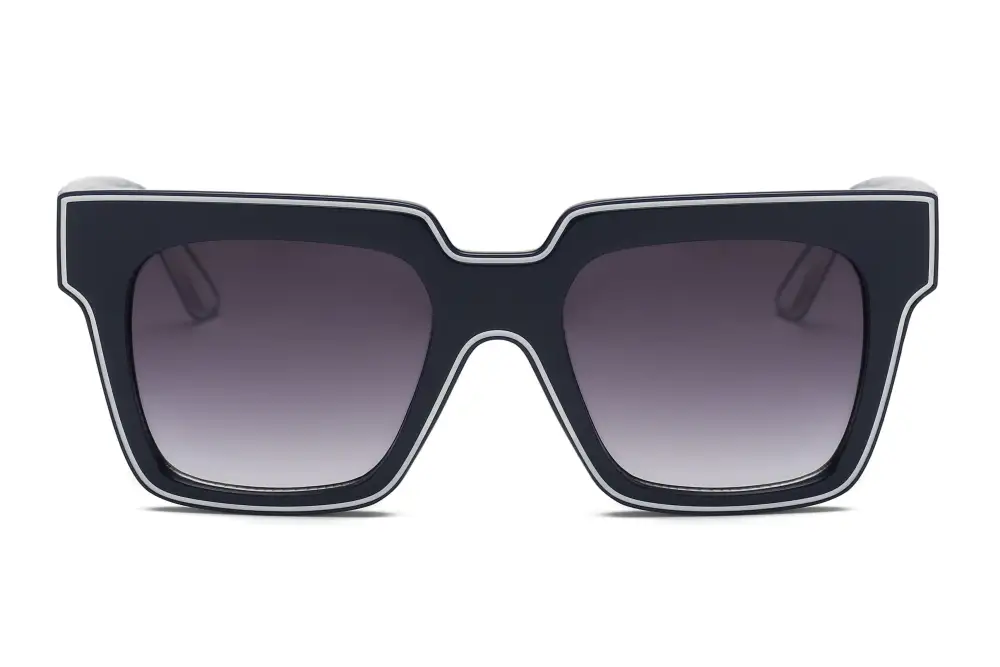 Retro Square Oversized Modern Profile Sunglasses
