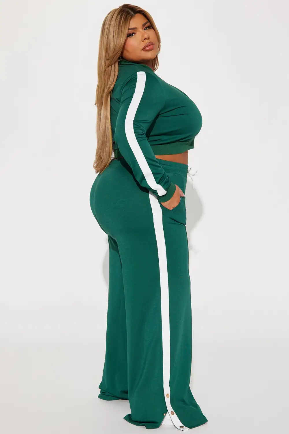 Hanging Out Later Pant Set - Hunter