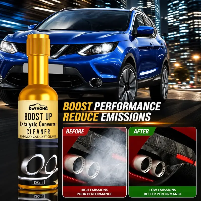 Carbon removal ternary catalytic cleaning agent