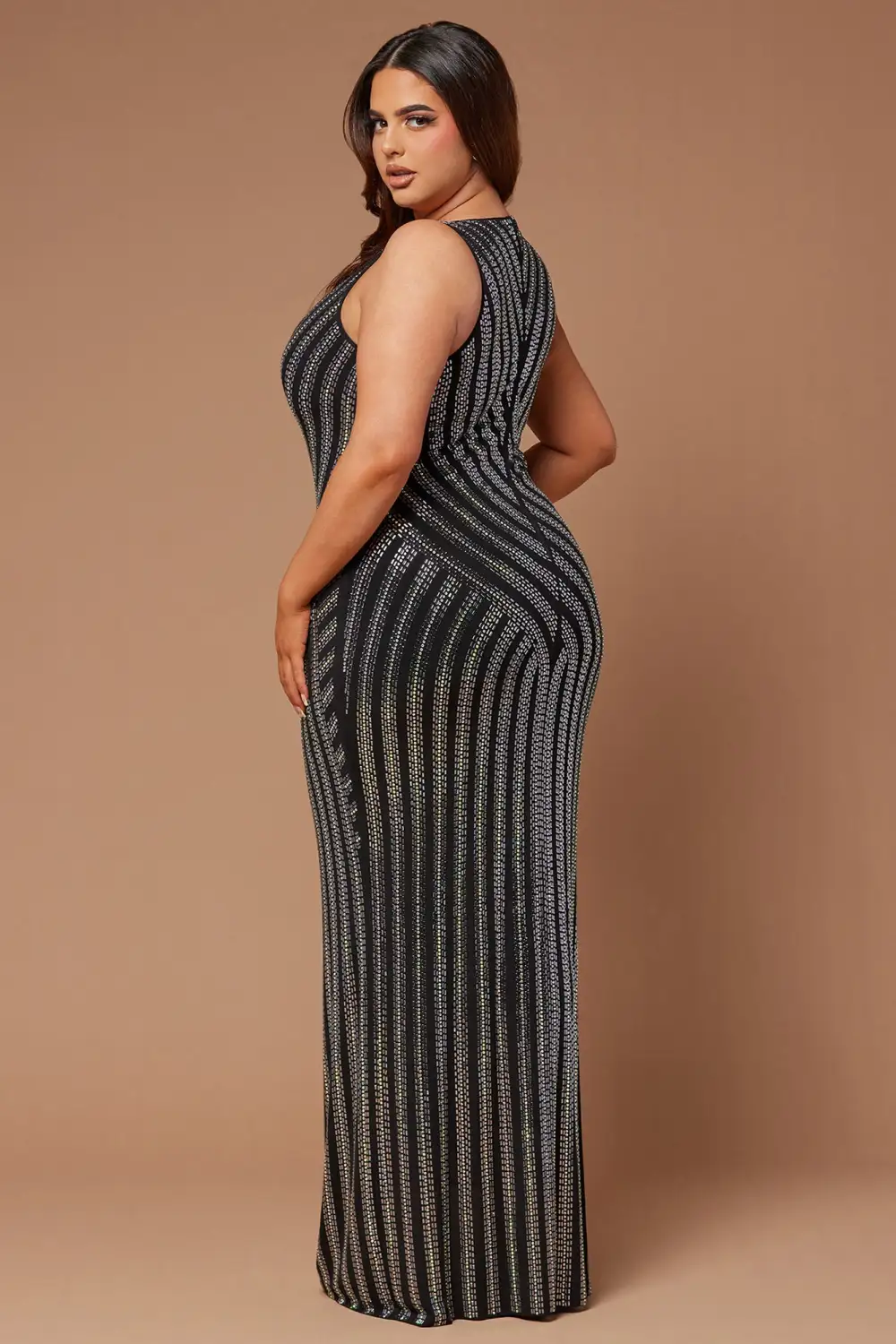 Lyric Embellished Maxi Dress - Black