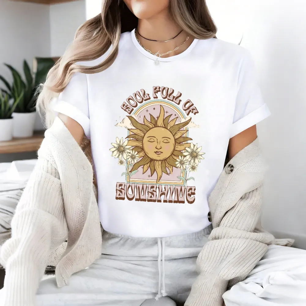 Convey A Sunny And Positive Feeling Casual T-Shirt