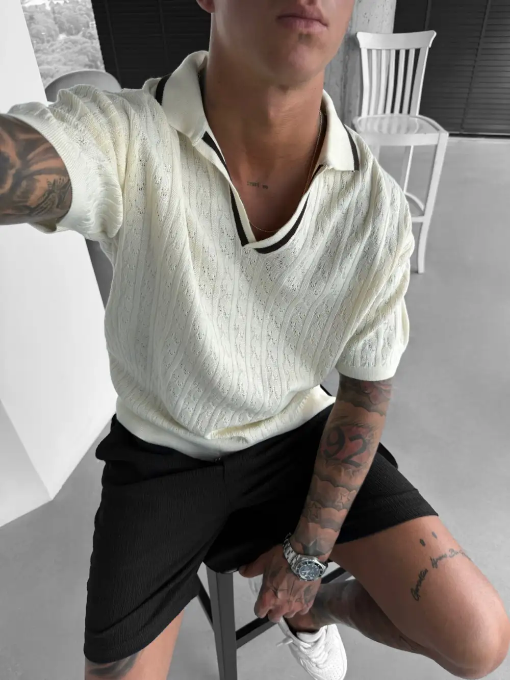Relaxed Polo Collar T-Shirt