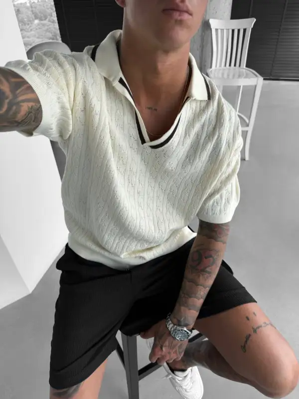 Relaxed Polo Collar T-Shirt