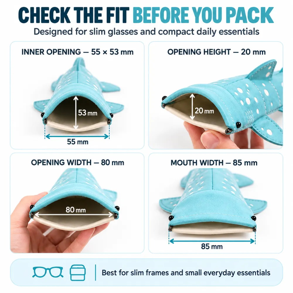 Shark shaped storage bag