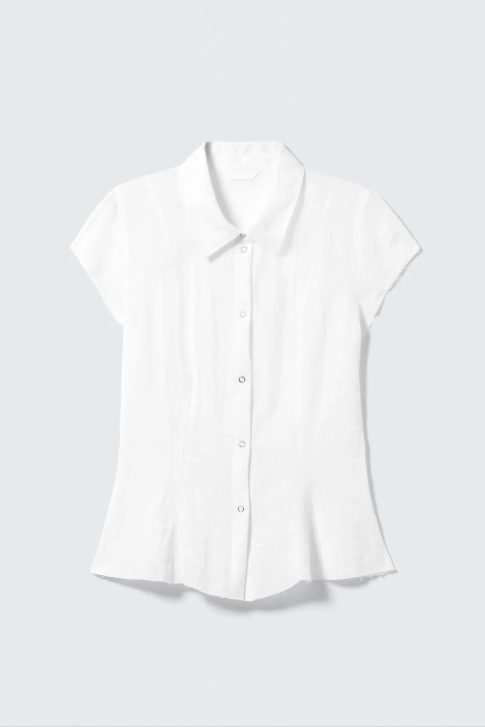 Snap Down Cap Sleeve Shirt