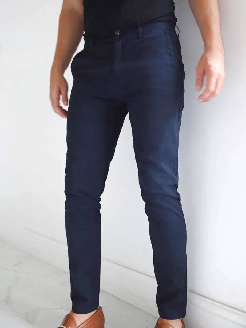 Blue Stretch Twill Men's Pants