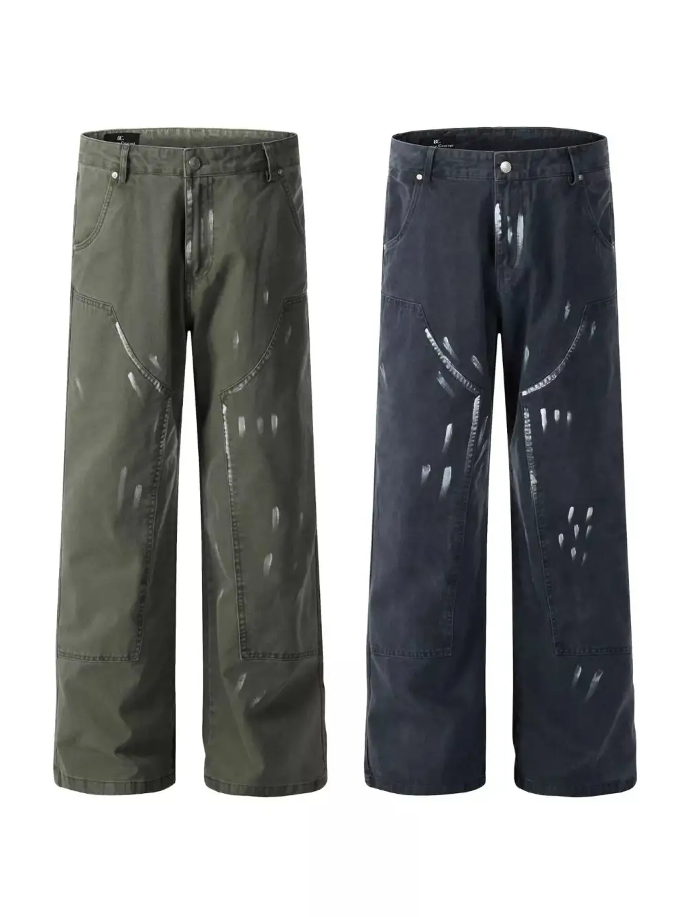 Men's Paint Splatter Wide Leg Pants