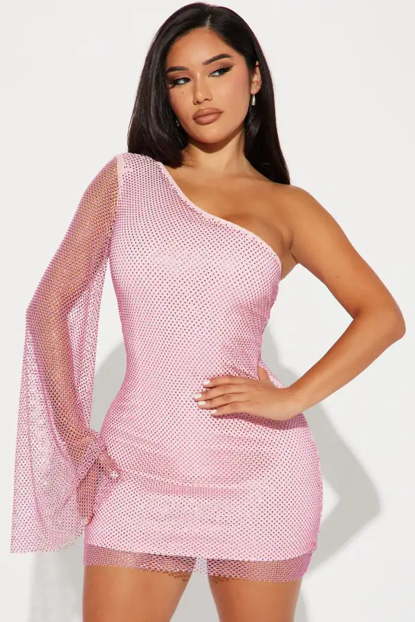 Audrey Mini Dress - Pink