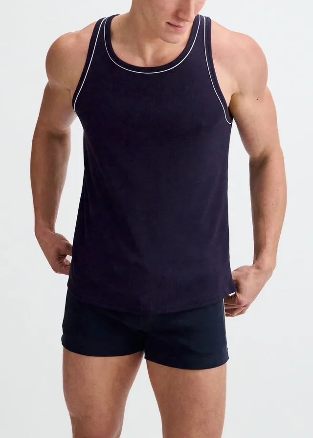 Sport Ribbed Stretch Tank Top