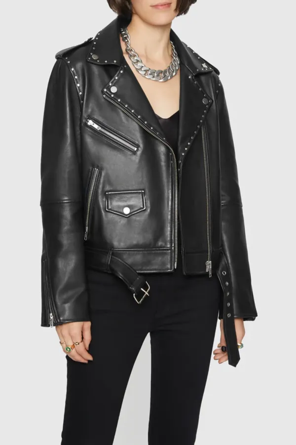 Women'S Stylish Suit Collar Leather Jacket