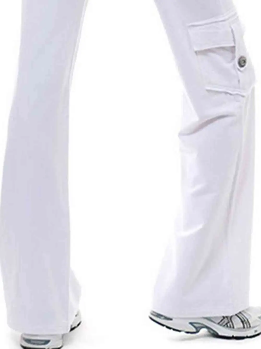 Mid Waist Pants With Pocket