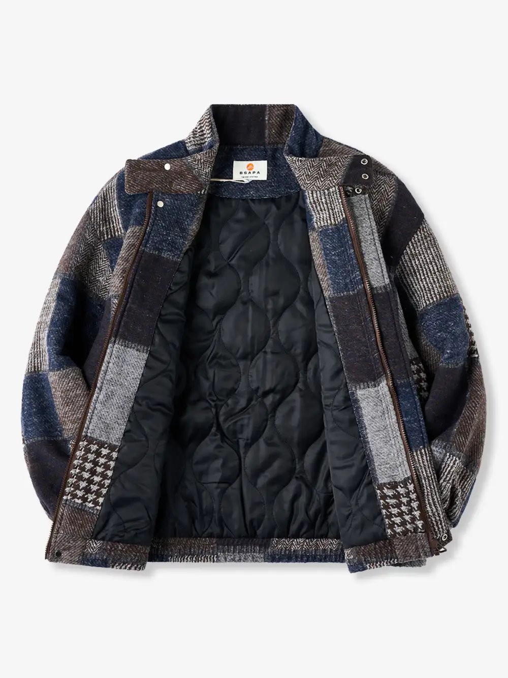Men'S Quilted Padded Casual Jacket