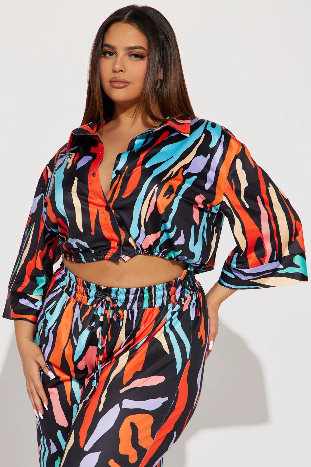 Full Of Color Pant Set - Multi Color
