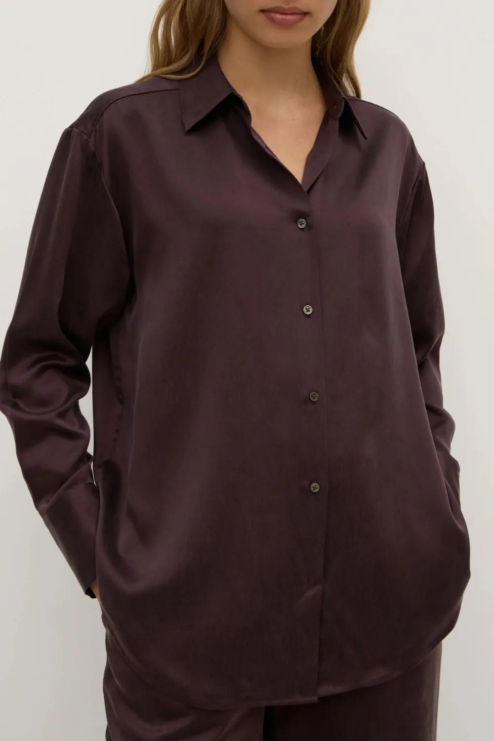 Oversized Silk Shirt