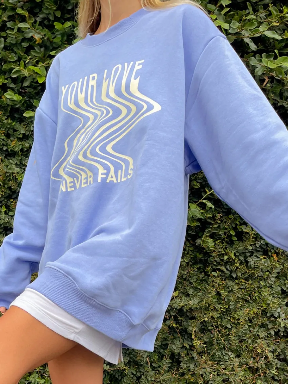 Women's Creative Letter Print Hooded Long-Sleeve Sweatshirt