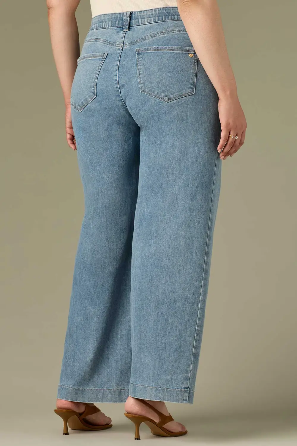 Everyday Plus Size High Rise Wide Leg Jeans