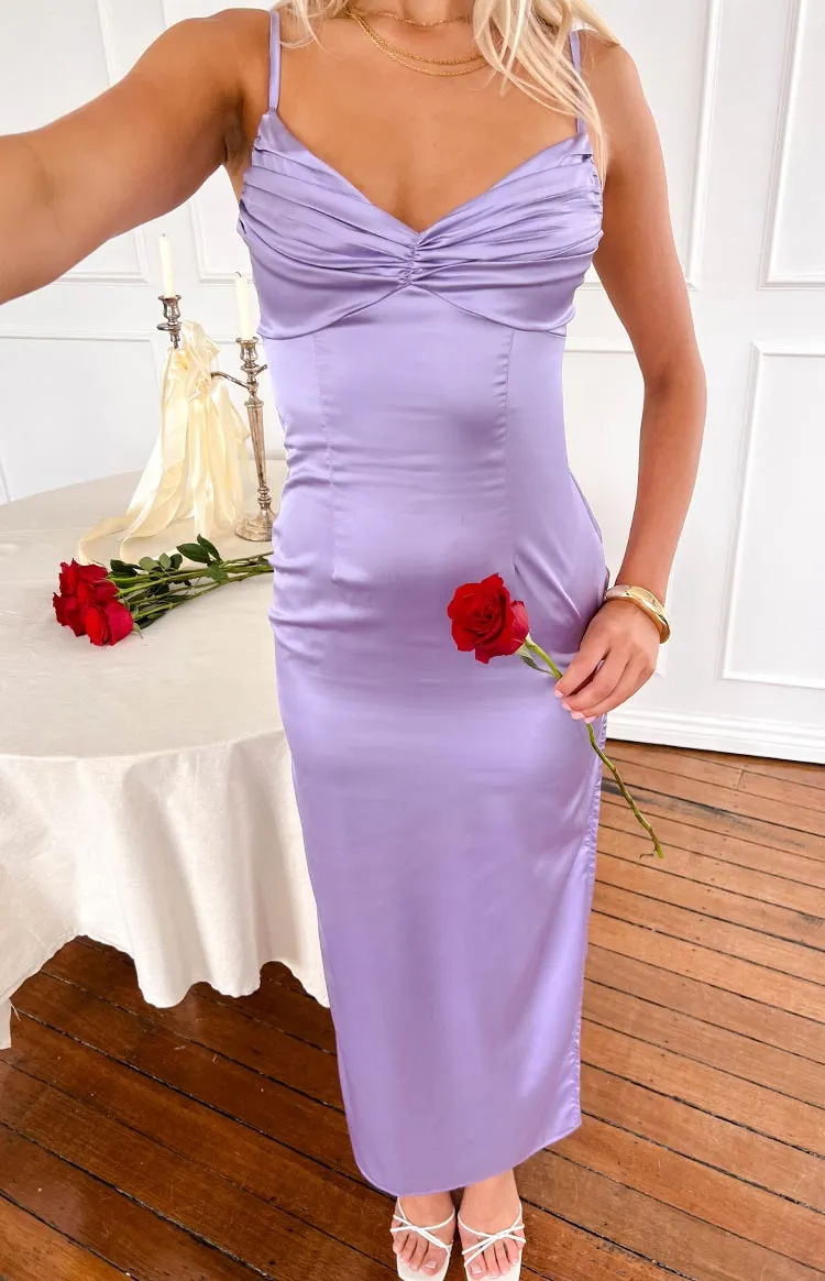 Fresh Satin Maxi Dress