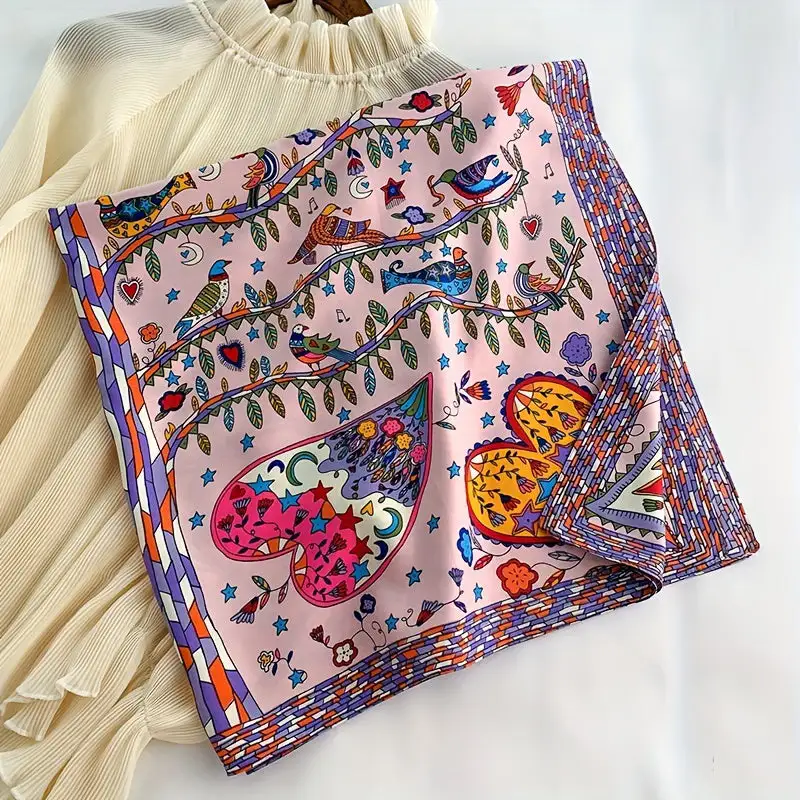 Classic Print Square Scarf